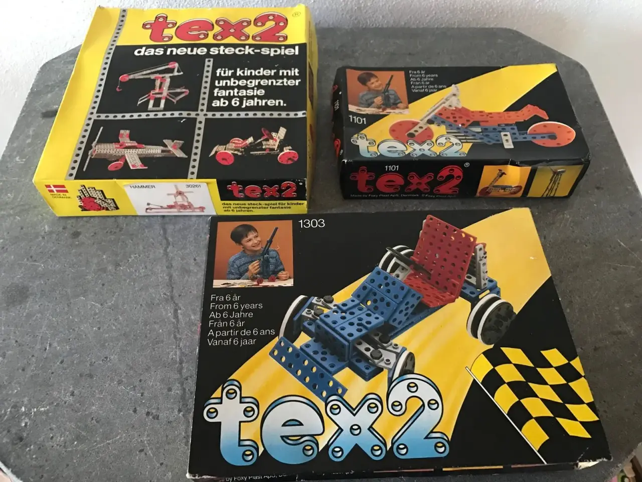 Billede 1 - tre stk. 'TEX2' i originale æsker