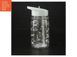 Genanvendelig drikkeflaske med dyremotiv (str. 450 ml 15,5 cm)