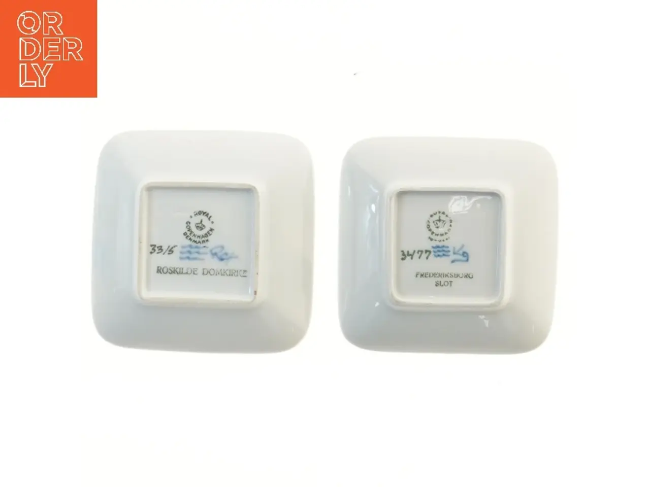 Billede 2 - Royal Copenhagen miniature platter set fra Royal Copenhagen (str. 2 stk 10,5x10 cm)