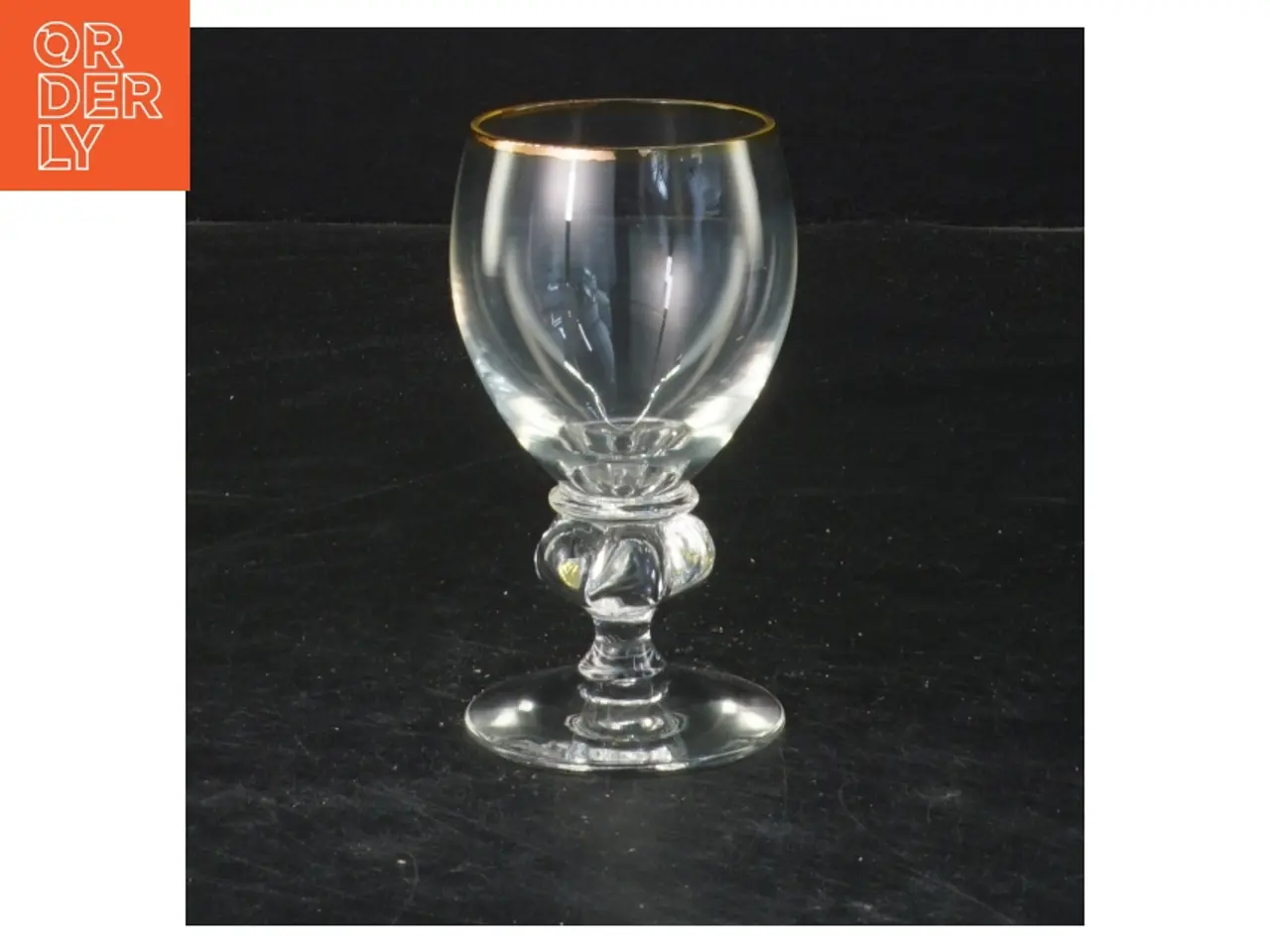Billede 1 - Glas med guldkanter (str. 10x5 cm)