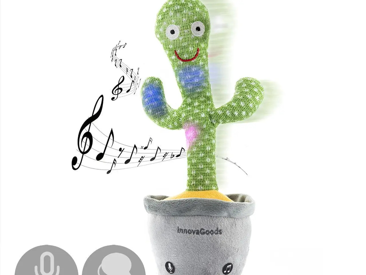 Billede 5 - Talende dansende kaktus Cacxi - genopladelig med musik og LED-lys