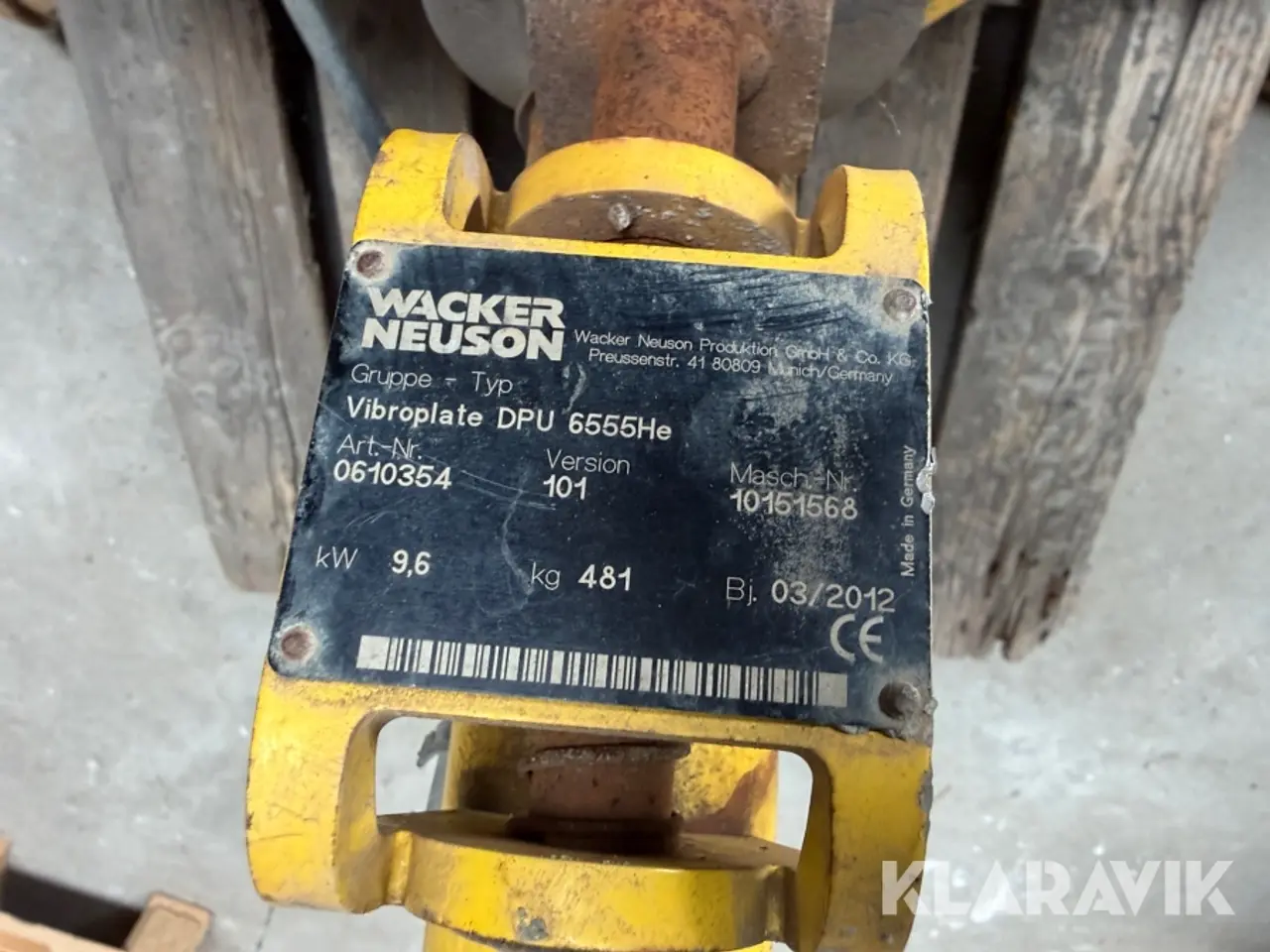 Billede 5 - Pladevibrator Wacker Neuson DPU 6555 Diesel - 1 styk