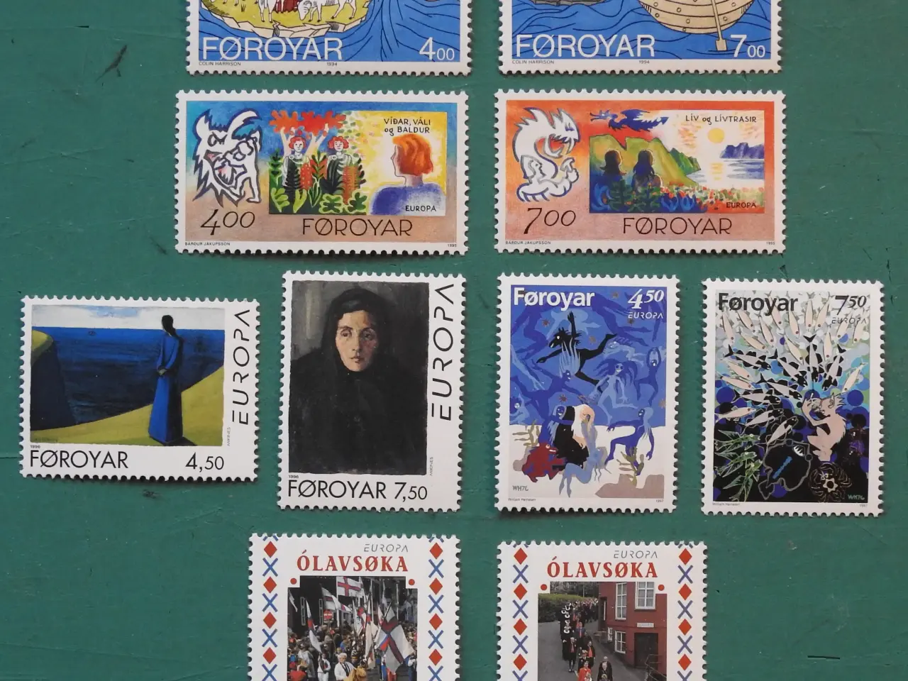 Billede 2 - FÆRØERNE - Europafrimærker 1989 - 1998