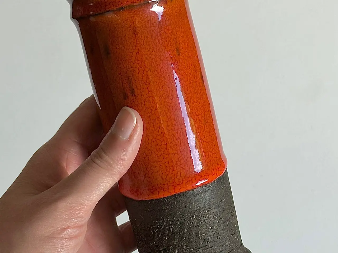 Billede 3 - Cylindrisk vase, keramik
