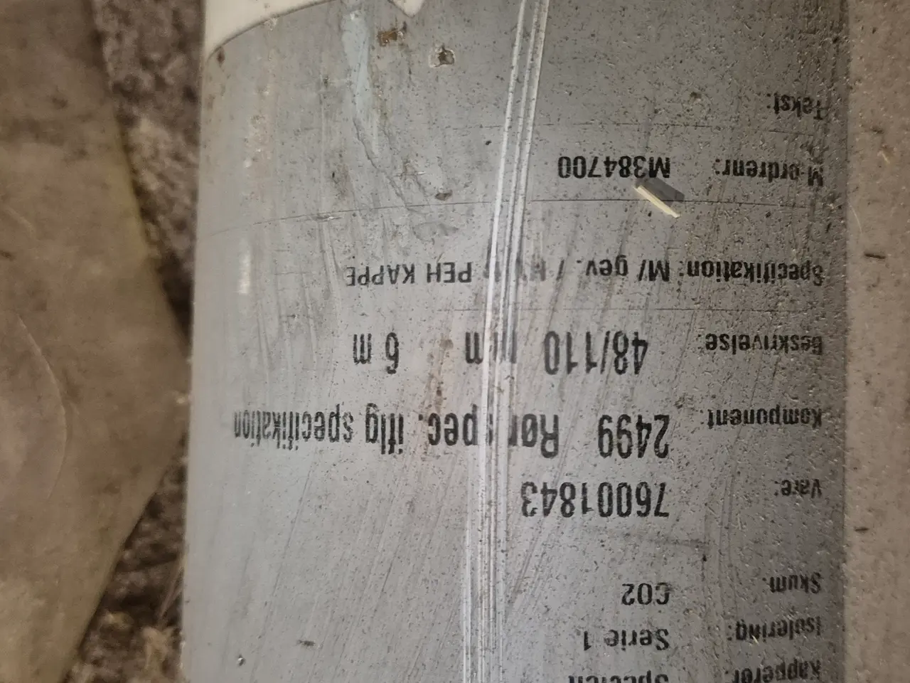 Billede 3 - 8 stk. Løgstør præisolerede PE-rør 48/110 mm – 6 m