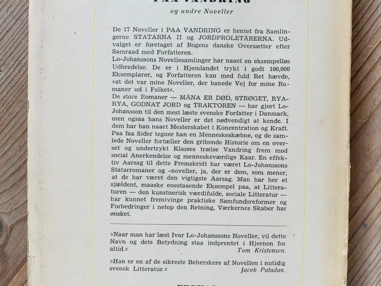 Billede 4 - Paa Vandring (1947) Ivar Lo-Johansson