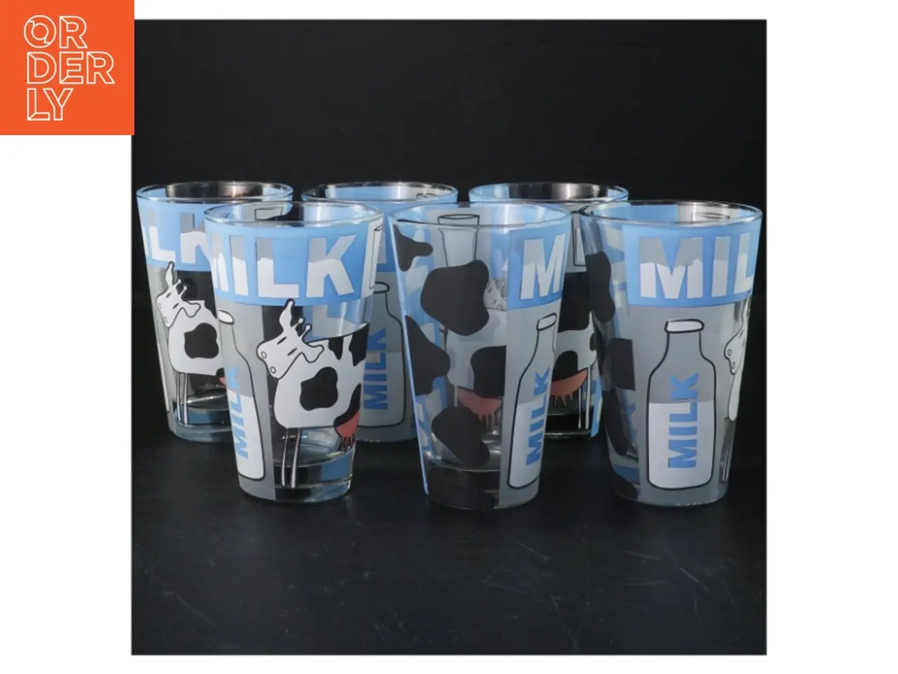 Billede 1 - Mælkeglas sæt fra Cerve (str. 13 cm. 6 styk)