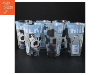 Mælkeglas sæt fra Cerve (str. 13 cm. 6 styk)