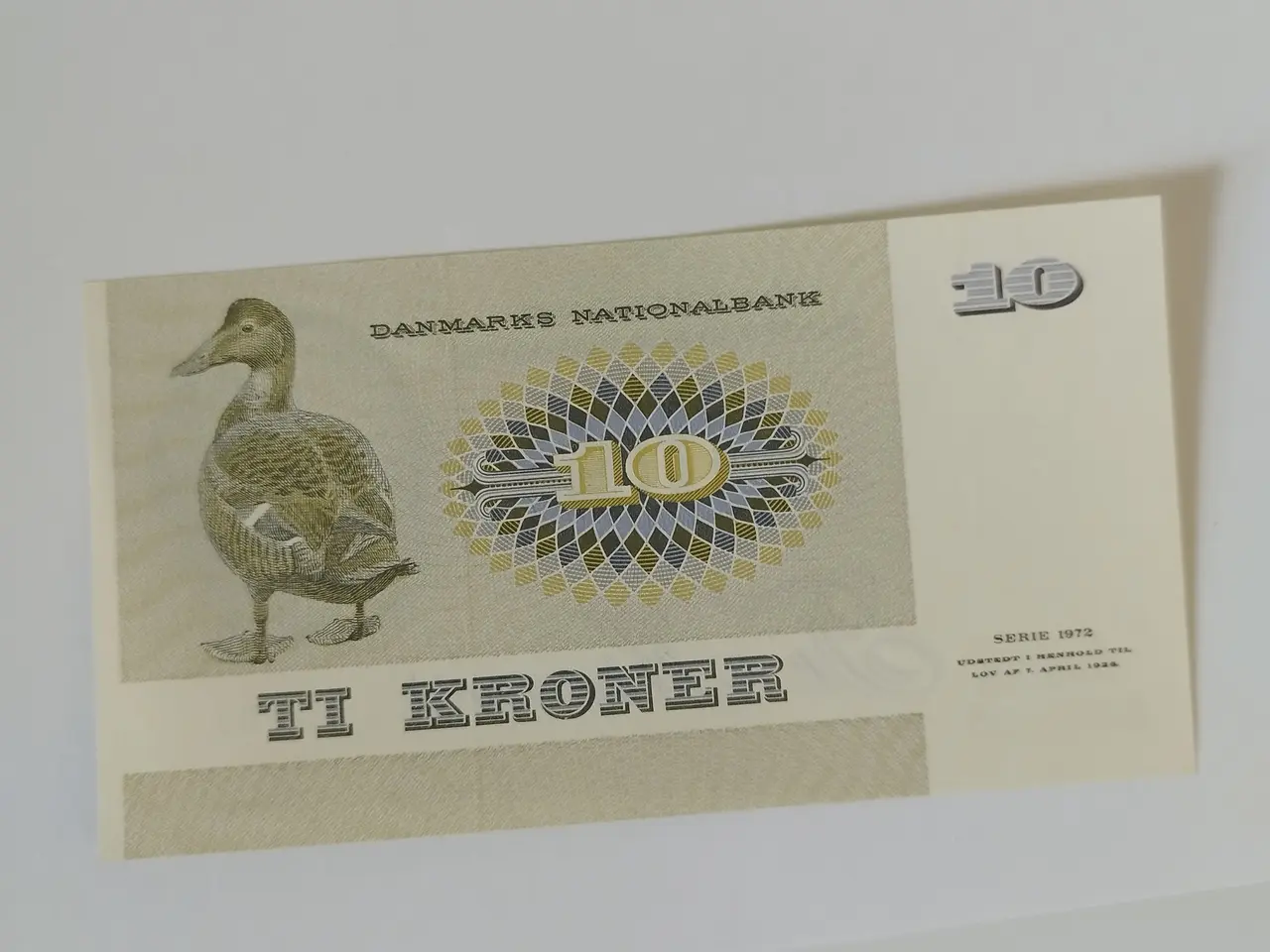 Billede 2 - 10 Kroner fra 1977. Bankfrisk