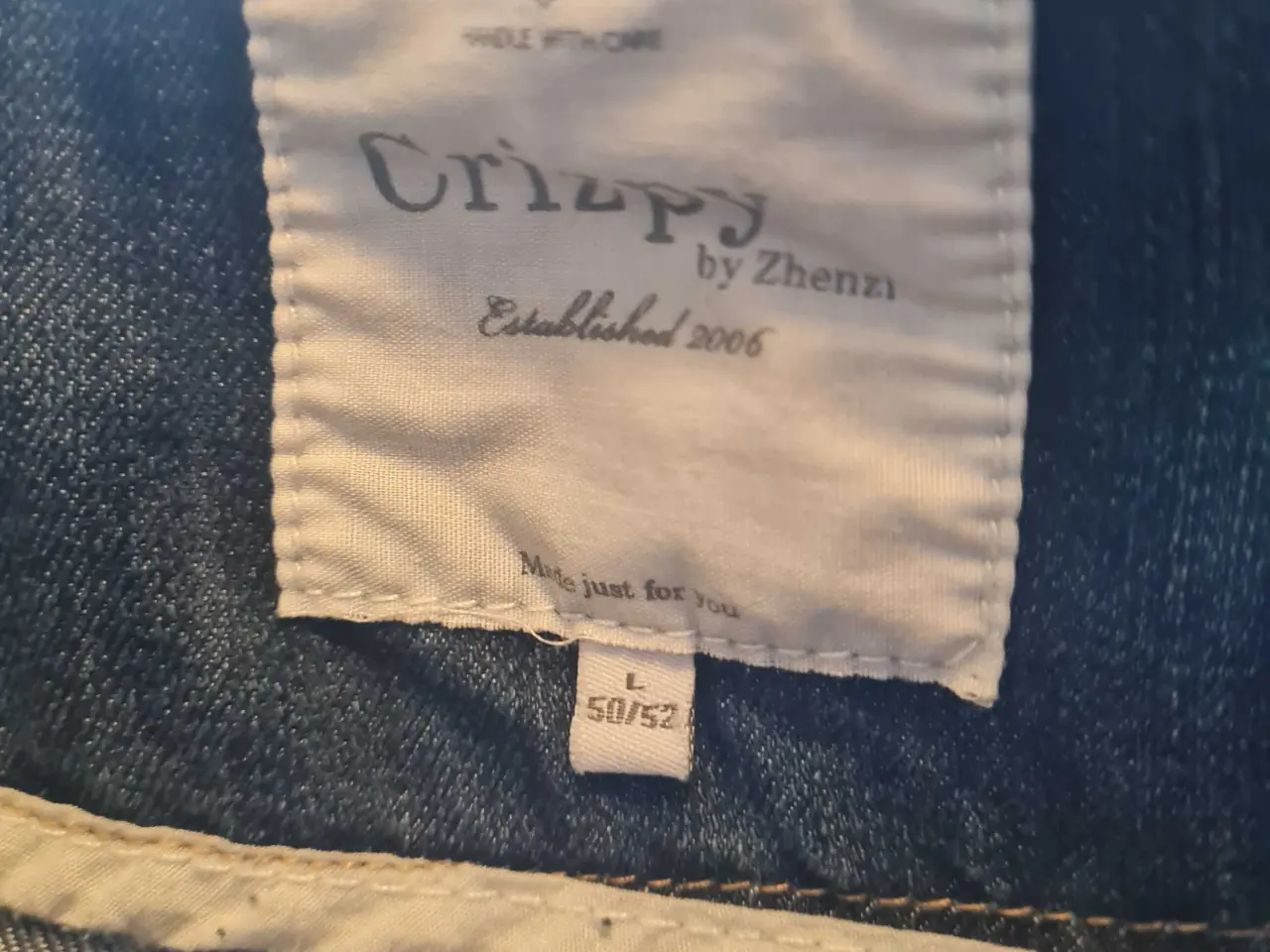 Billede 2 - Crizpy by Zhenzi str L 50-52 denim kort jakke
