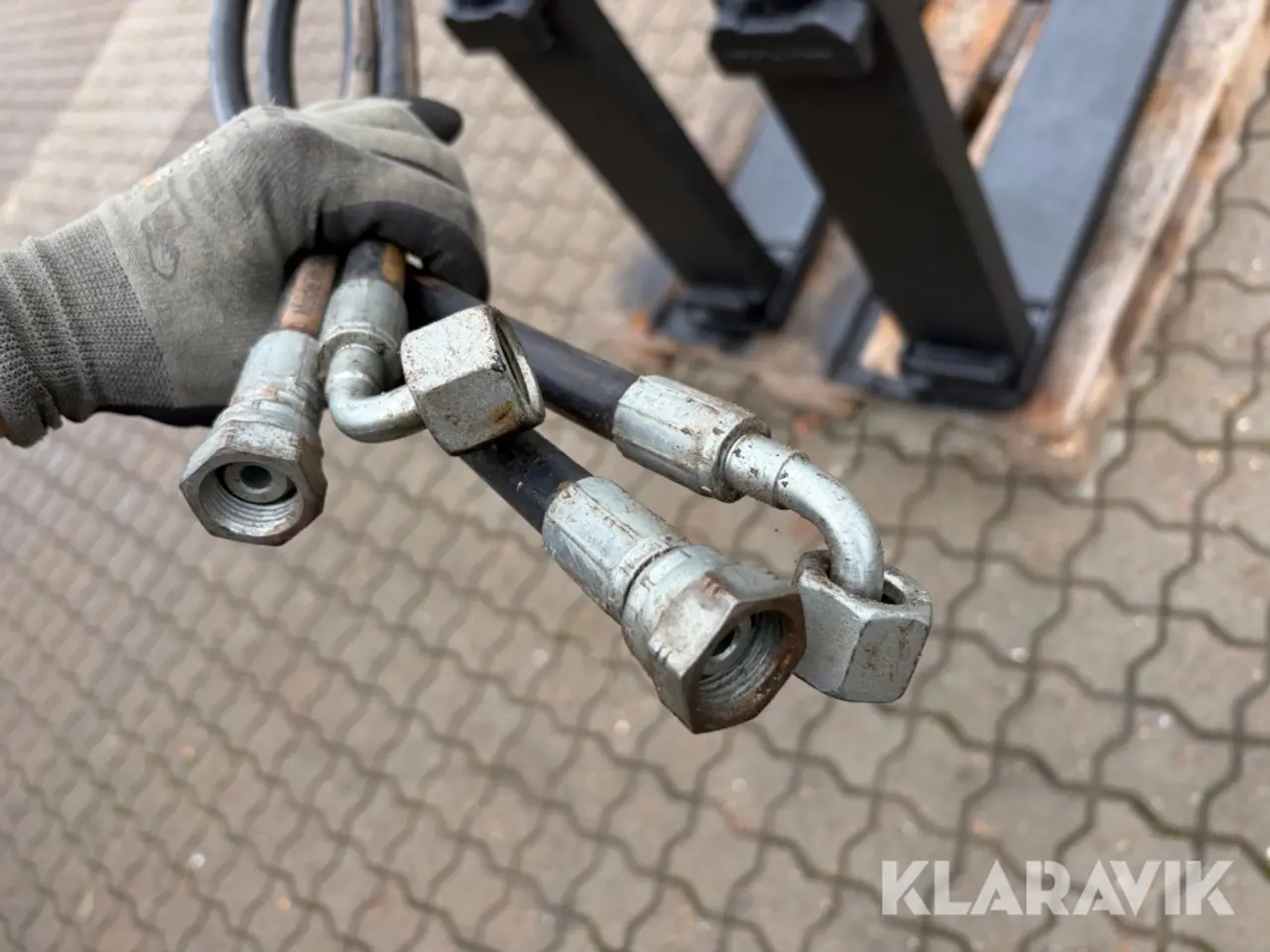 Billede 10 - Pallegafler E.L.M med hydrauliske udskud