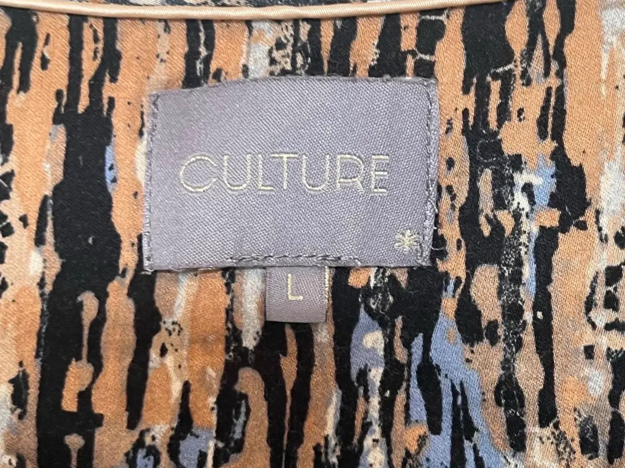 Billede 3 - Mønstret bluse med 3/4 ærmer fra Culture
