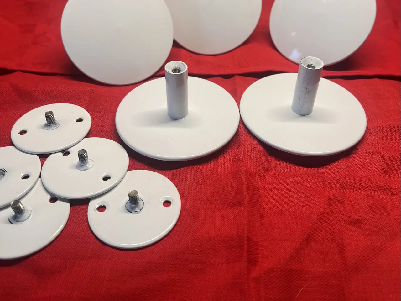 Billede 5 - 5 stk store metal knopper/knager