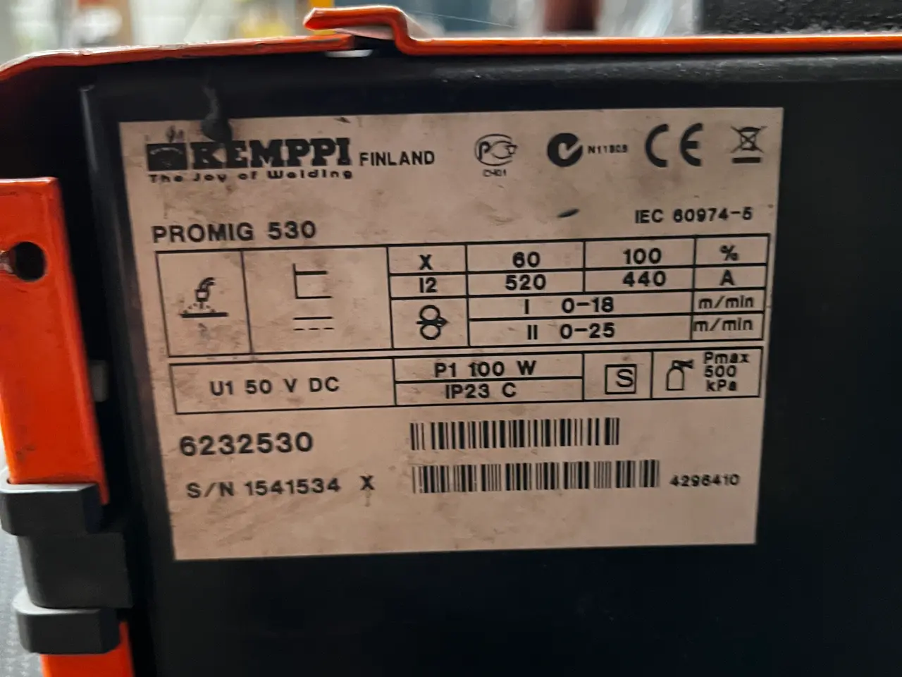 Billede 3 - MIG/MAG-svejseanlæg KEMPPI PROMIG 530