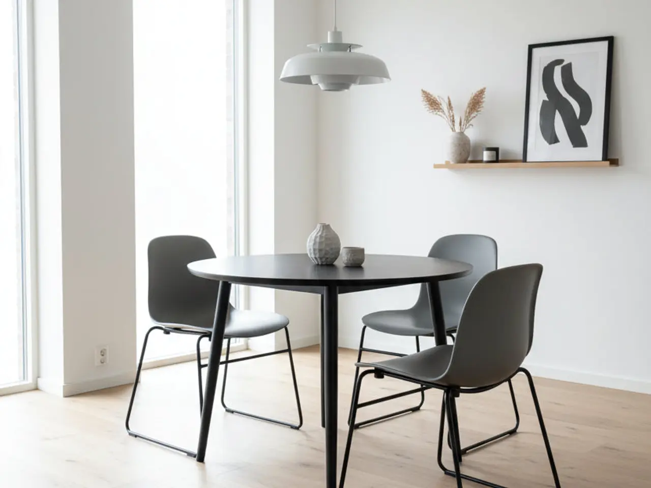 Billede 2 - Normann Copenhagen Form Stol – Grå/Sort Stel