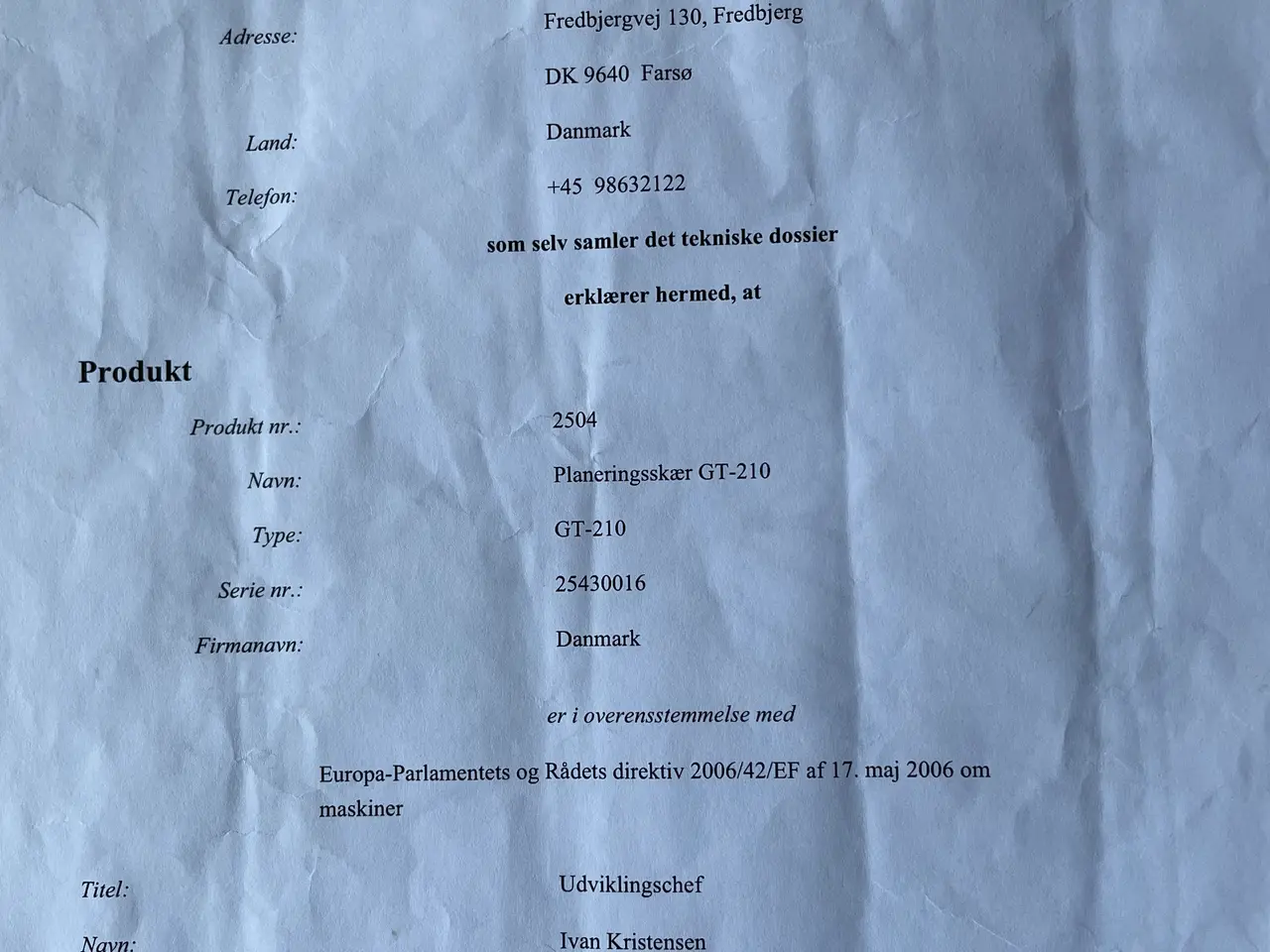 Billede 5 - Fransgård planeringsskær GT-210