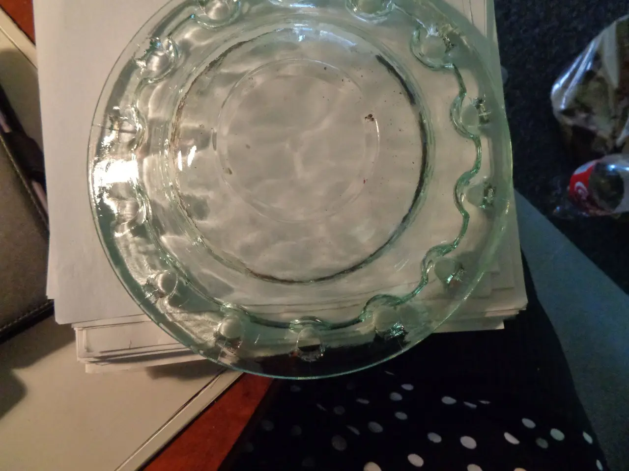 Billede 4 - Mundblæst glas skål