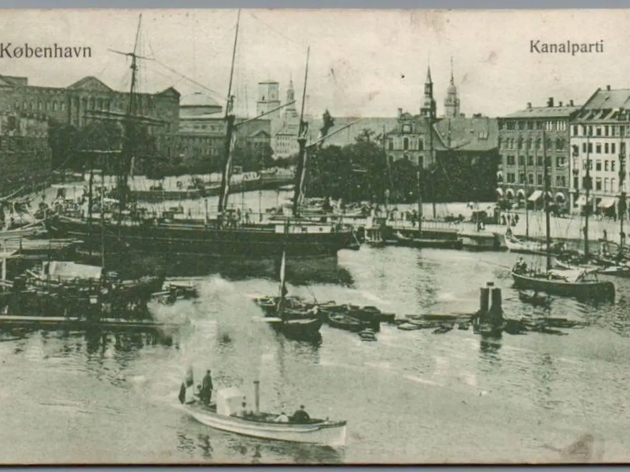Billede 1 - København - Kanalparti - Postkort - Brugt