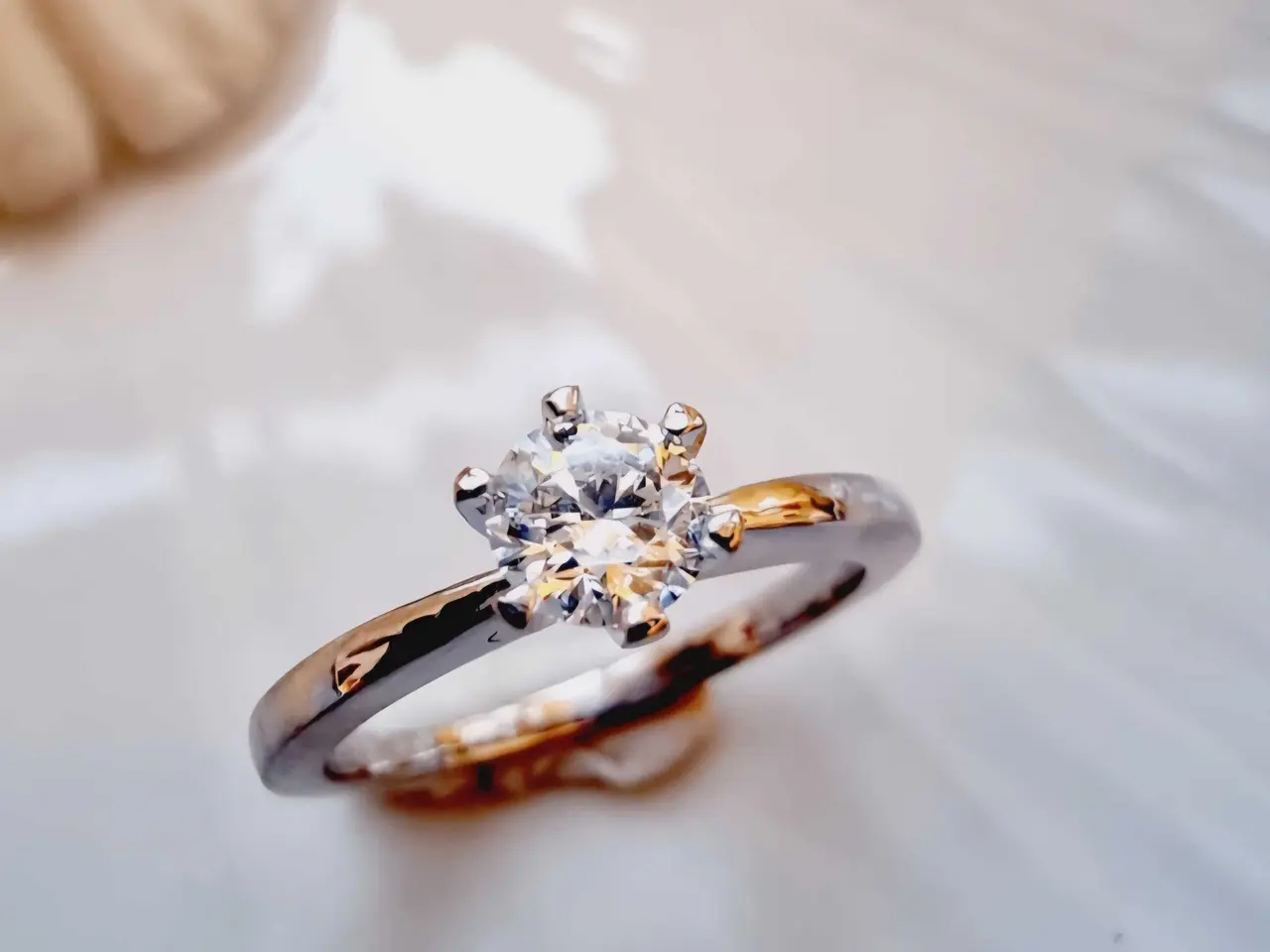 Billede 3 - 18 karat hvidguld 0.40 carat diamant 