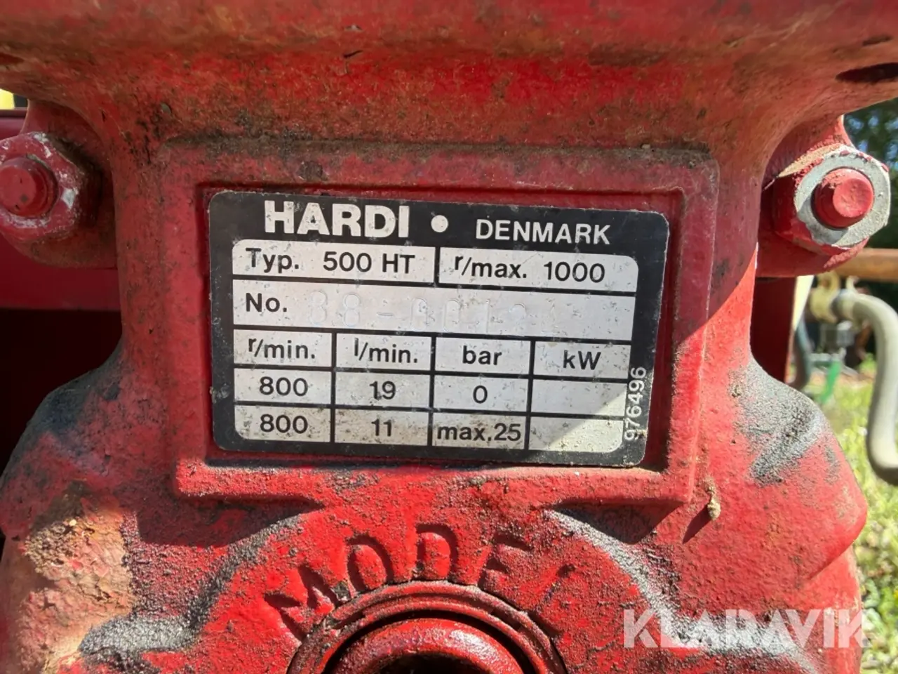 Billede 12 - Have/park sprøjte til havetraktor Hardi 500 HT