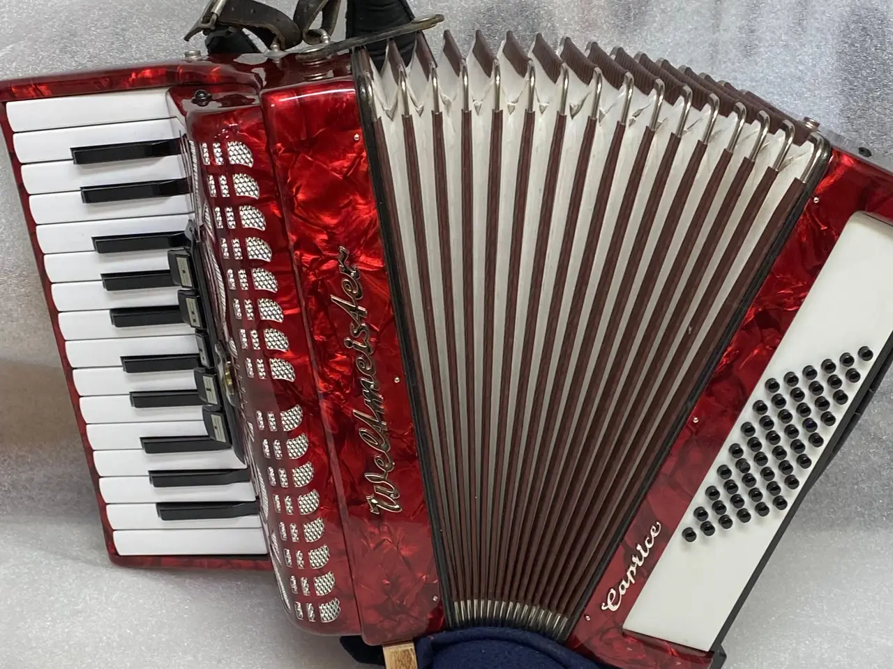 Billede 6 - Weltmeister Caprice tangent-harmonika – vinrød 