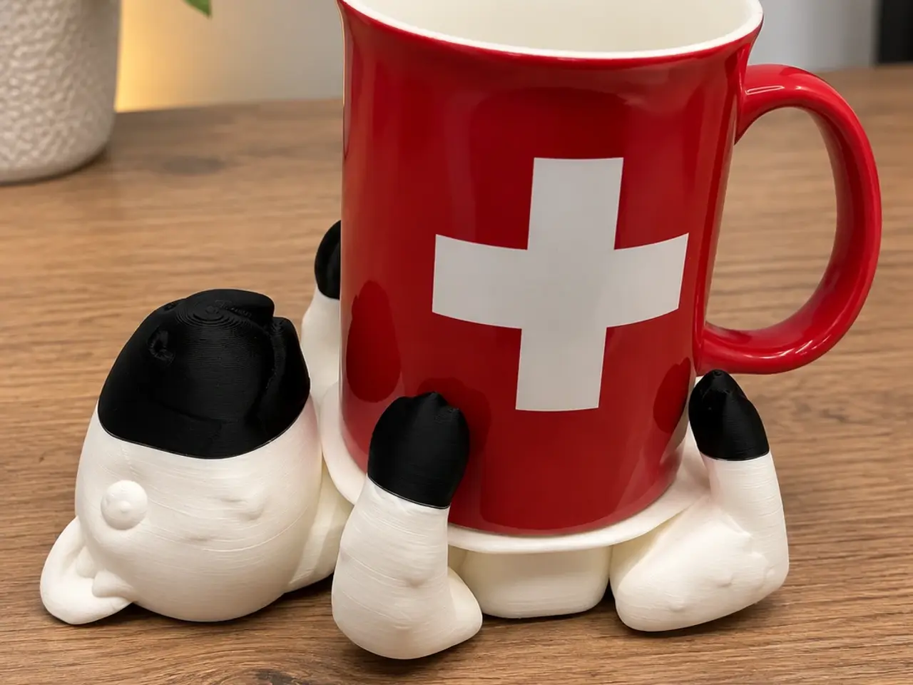 Billede 1 - Mekanisk Panda Kopholder – Innovativ og sjov holde