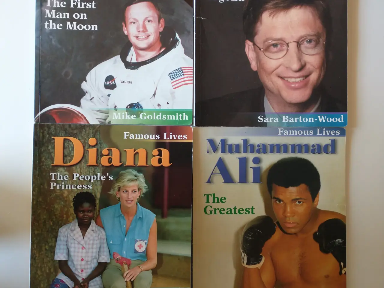 Billede 1 - 4 books in the series: Famous Lives. (Bill Gates,