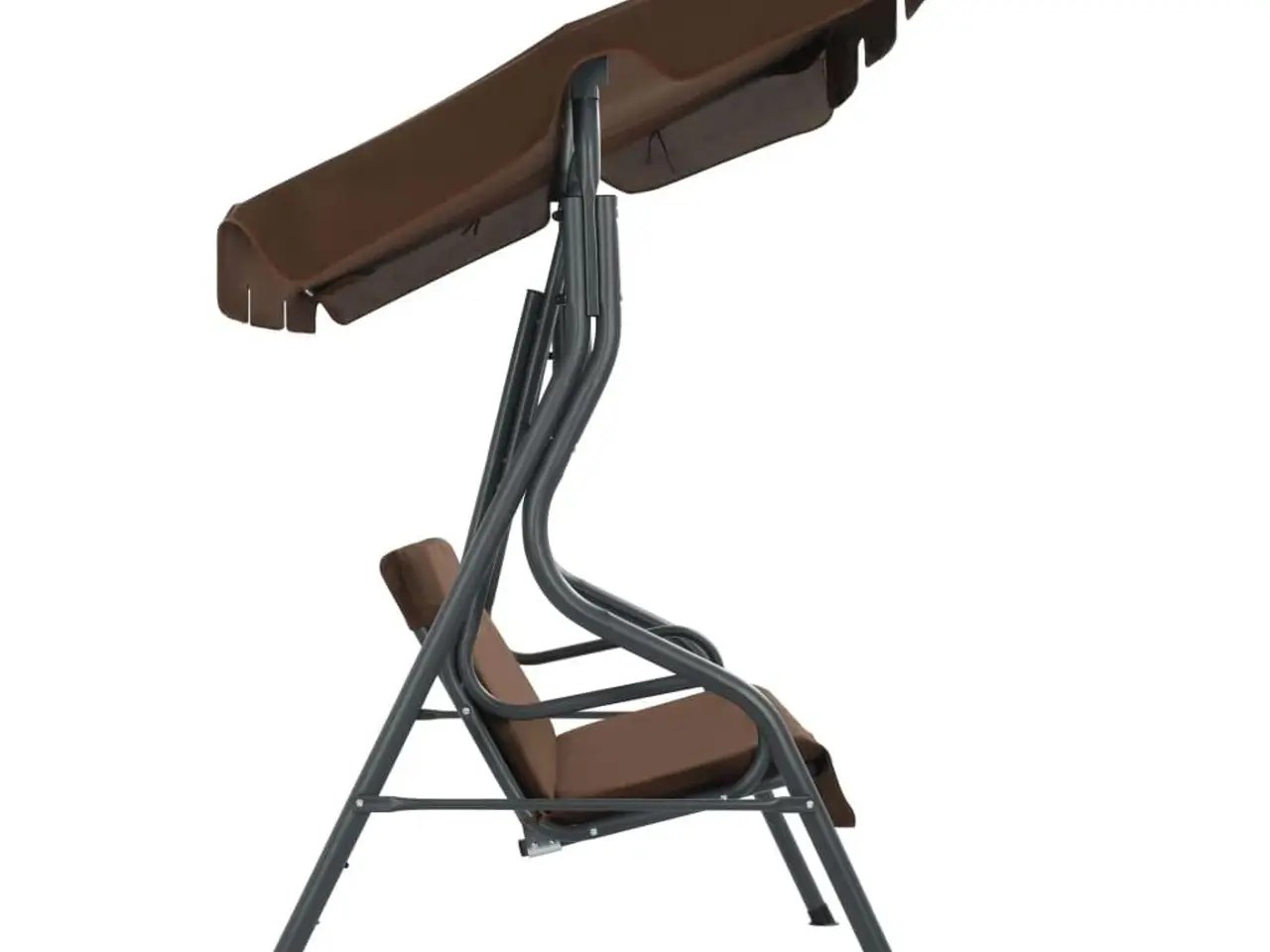 Billede 3 - Gyngesofa til haven 170x110x153 cm kaffefarvet