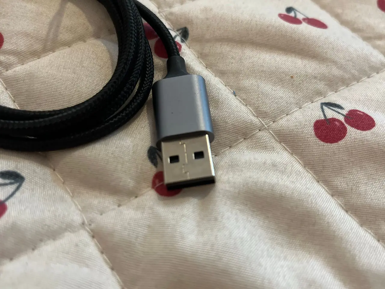 Billede 3 - USB til 3,5 mm jack kabel, 1 m (flettet)