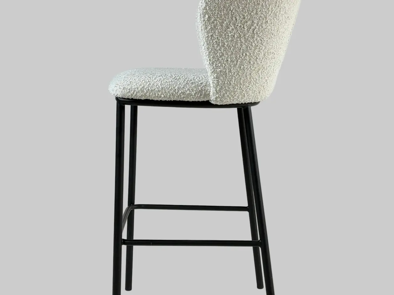Billede 4 - Ellos Home Tirri Barstol – Cremehvid/Sort Stel SH 76cm