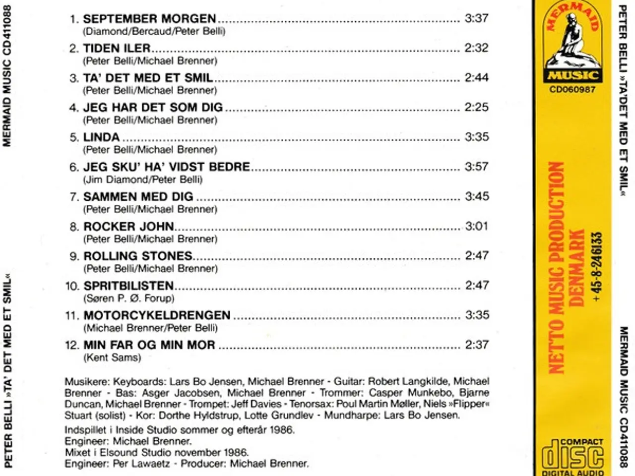 Billede 2 - Peter Belli – Ta' Det Med Et Smil – CD