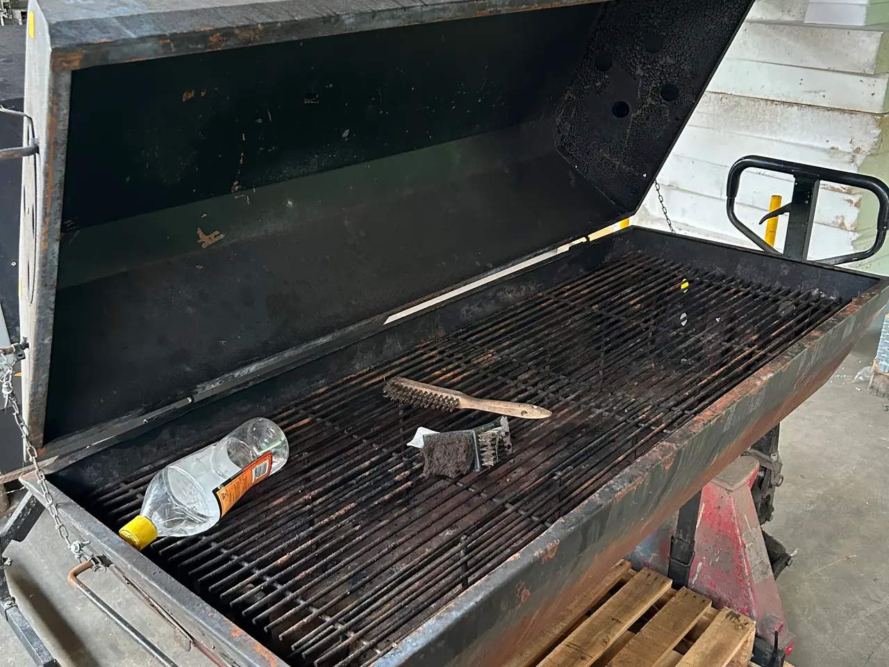 Billede 6 - Mestergrill/pattegrisgrill på stativ CARBON DIABLO 150x60x121 cm.