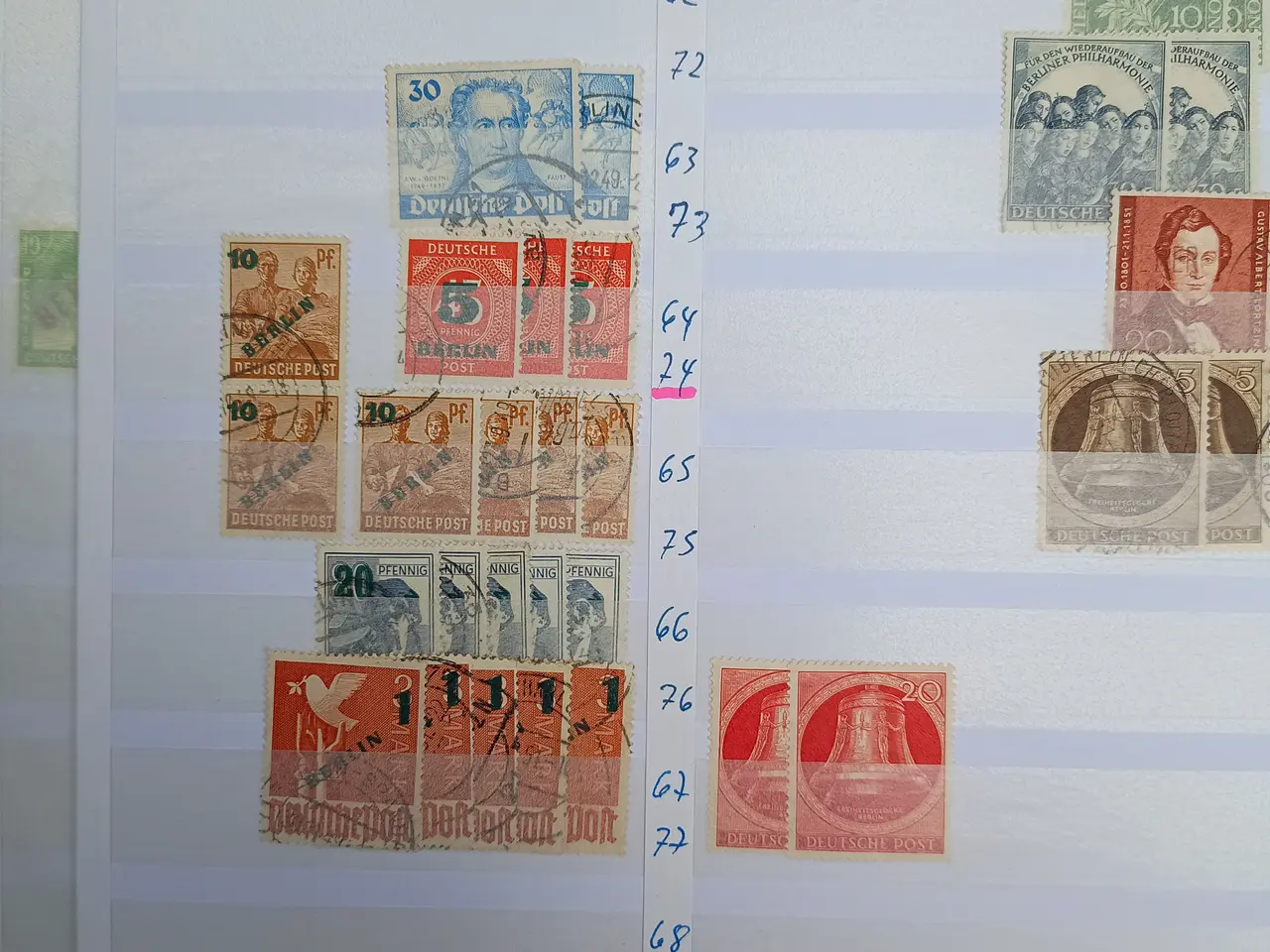 Billede 4 - Berlin samling postfrisk og stemplet