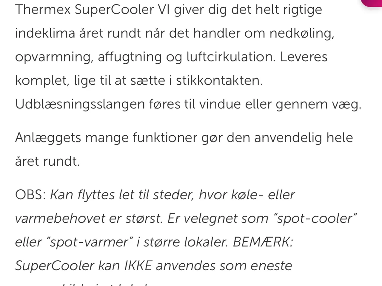 Billede 4 - Thermex SuperCooler VII mobil aircondition, varm/k