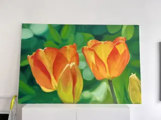 Maleri af tulipaner / naturmaleri