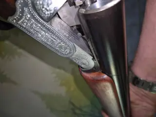 Beretta cal 12-70,med edjektor, engelsk skæfte,