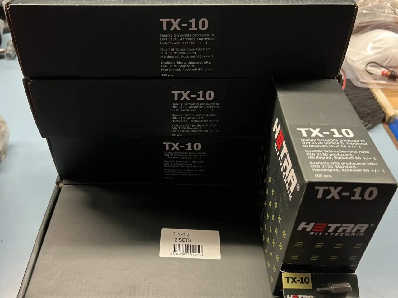 Billede 1 - Torx Bits TX10, der er 450 stk. ialt.