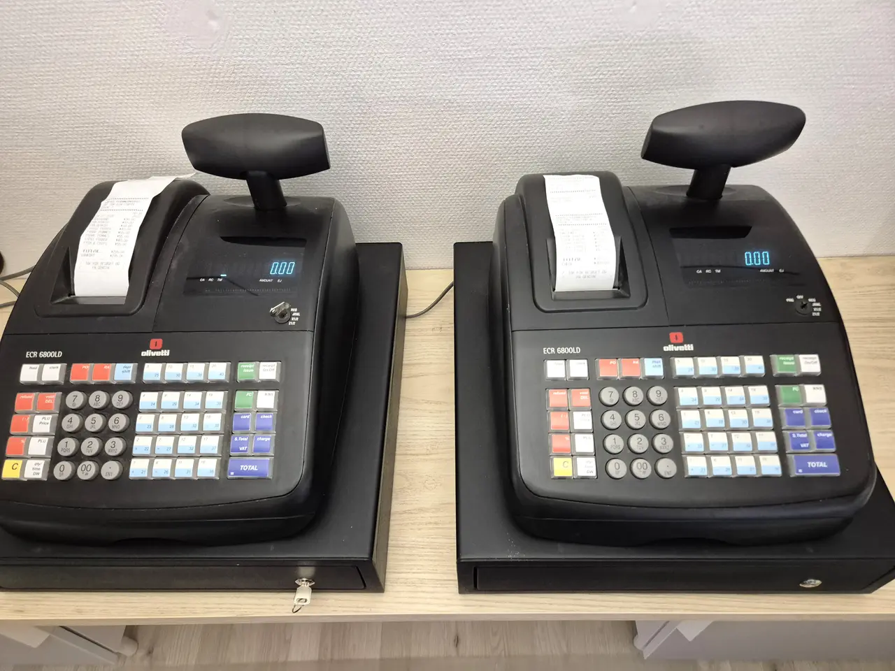 Billede 2 - 2 stk Olivetti ECR 6800LD Kasseapparater