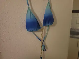 Blå&Turquoise Bikini Med Nederdel