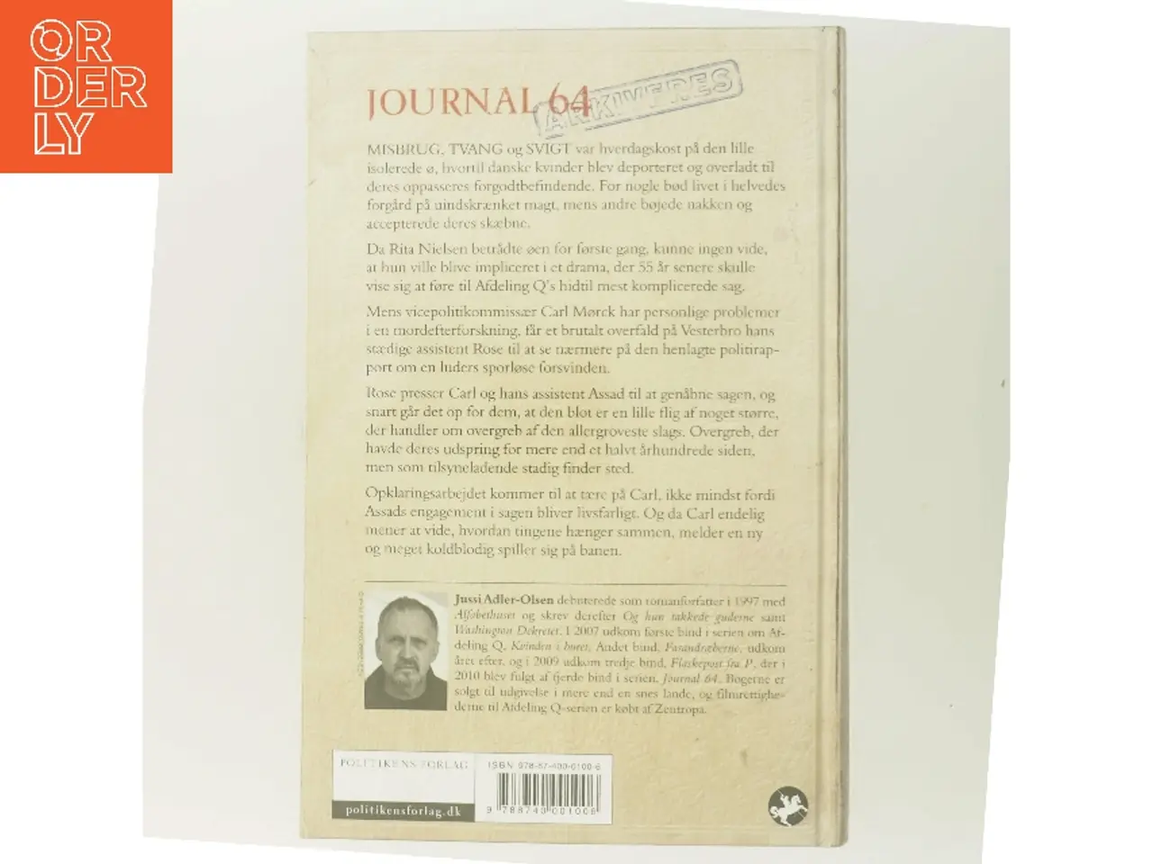 Billede 3 - Journal 64 : krimithriller af Jussi Adler-Olsen (Bog)