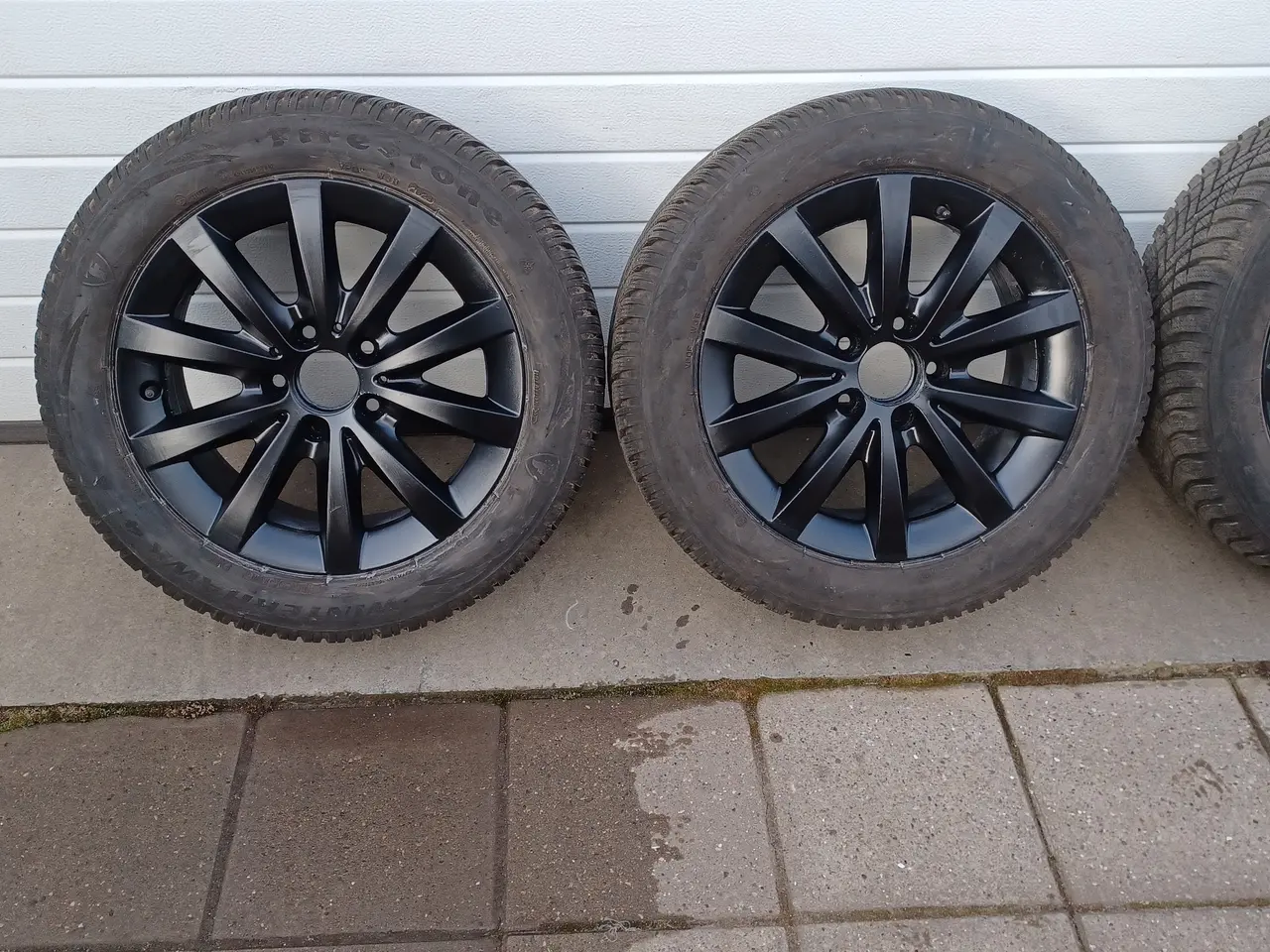 Billede 2 - Mercedes alufælge med vinterdæk.
