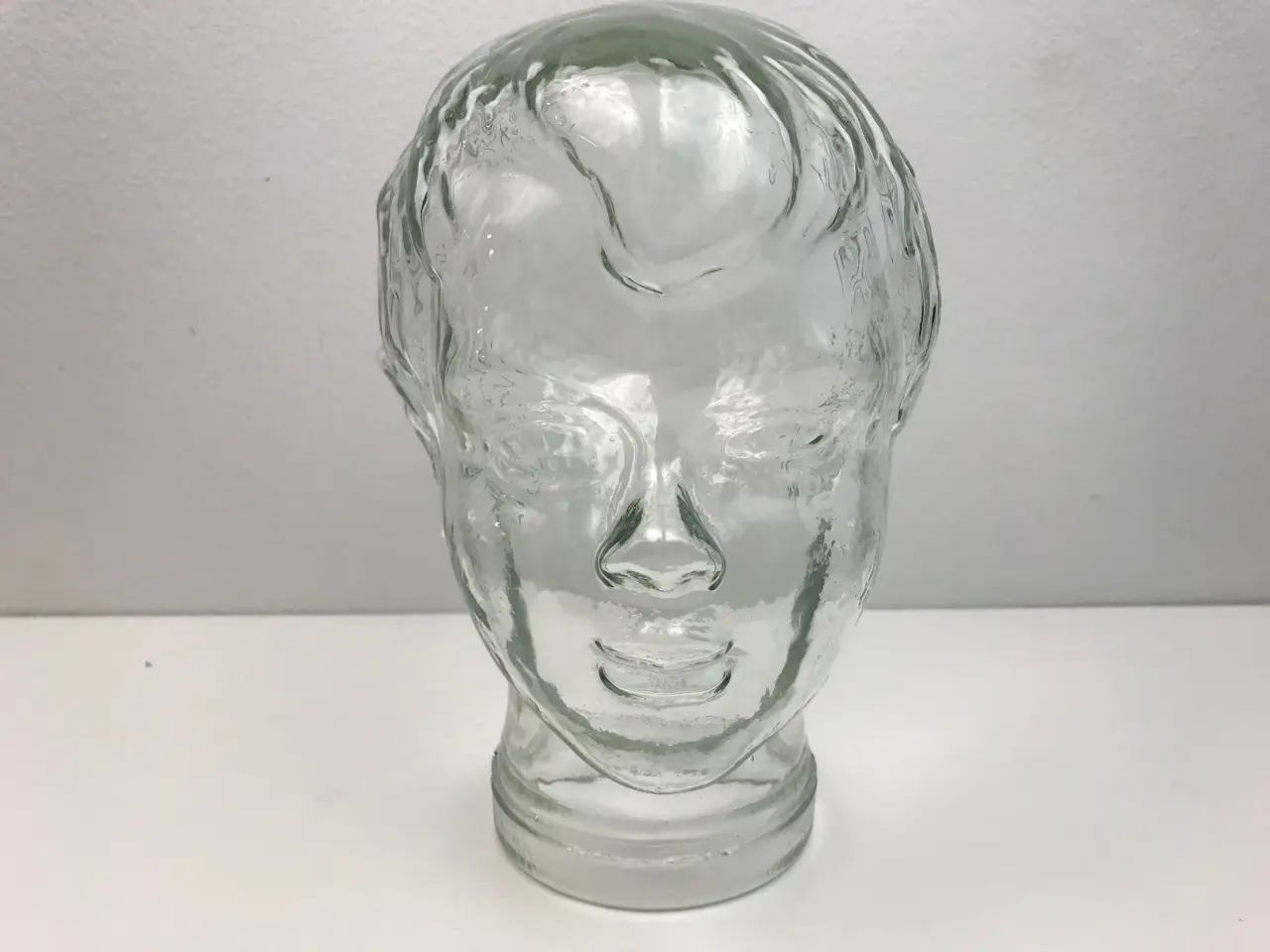 Billede 1 - Glasfigur / Glas-hoved (dreng) 