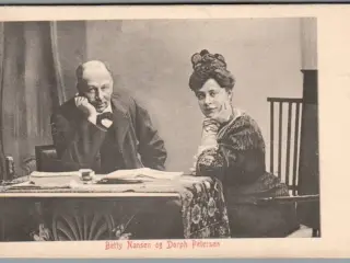 Betty Nansen og Dorph Petersen - Skuespiller - Postkort - Ubrugt