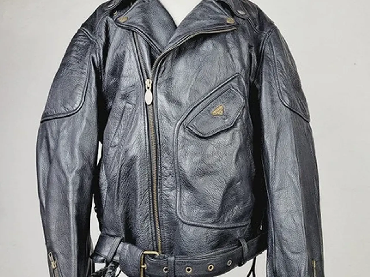 Billede 5 - ⭐️- FIRST GEAR Biker Classic Læderjakke XL
