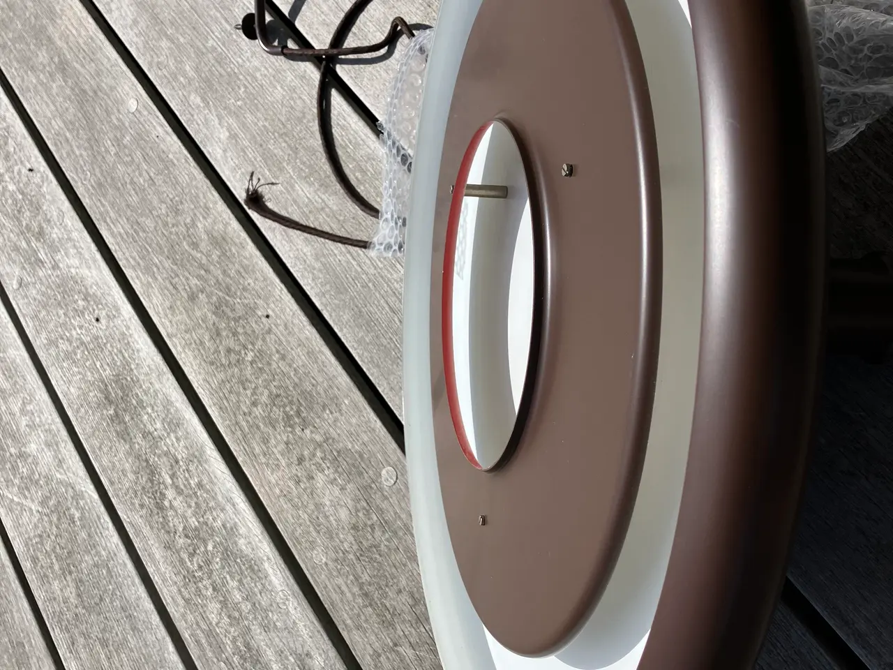 Billede 2 - Brun Optima loftslampe i metal