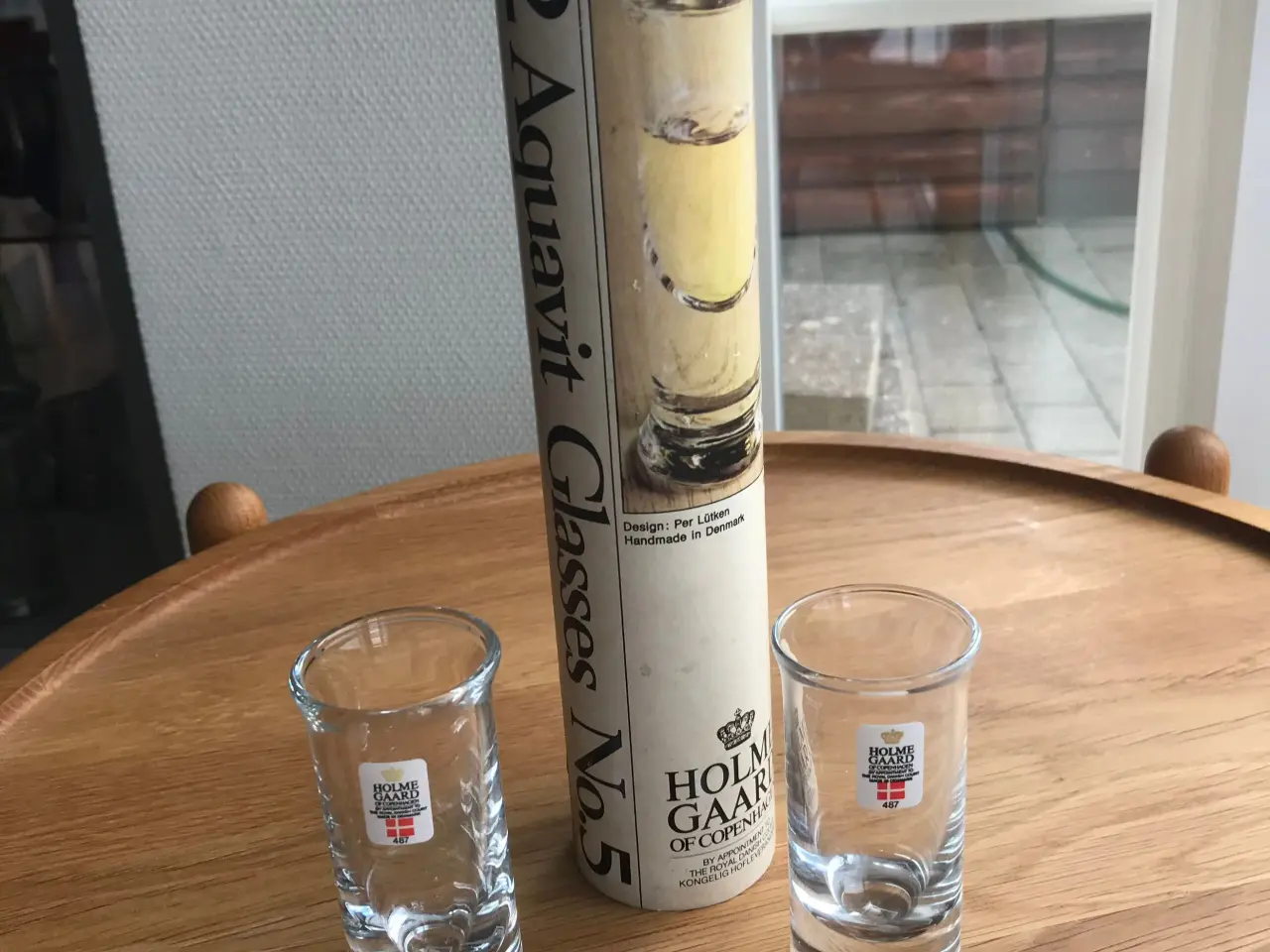 Billede 2 - 2 Brændevinsglas No. 5 - Holmegaard