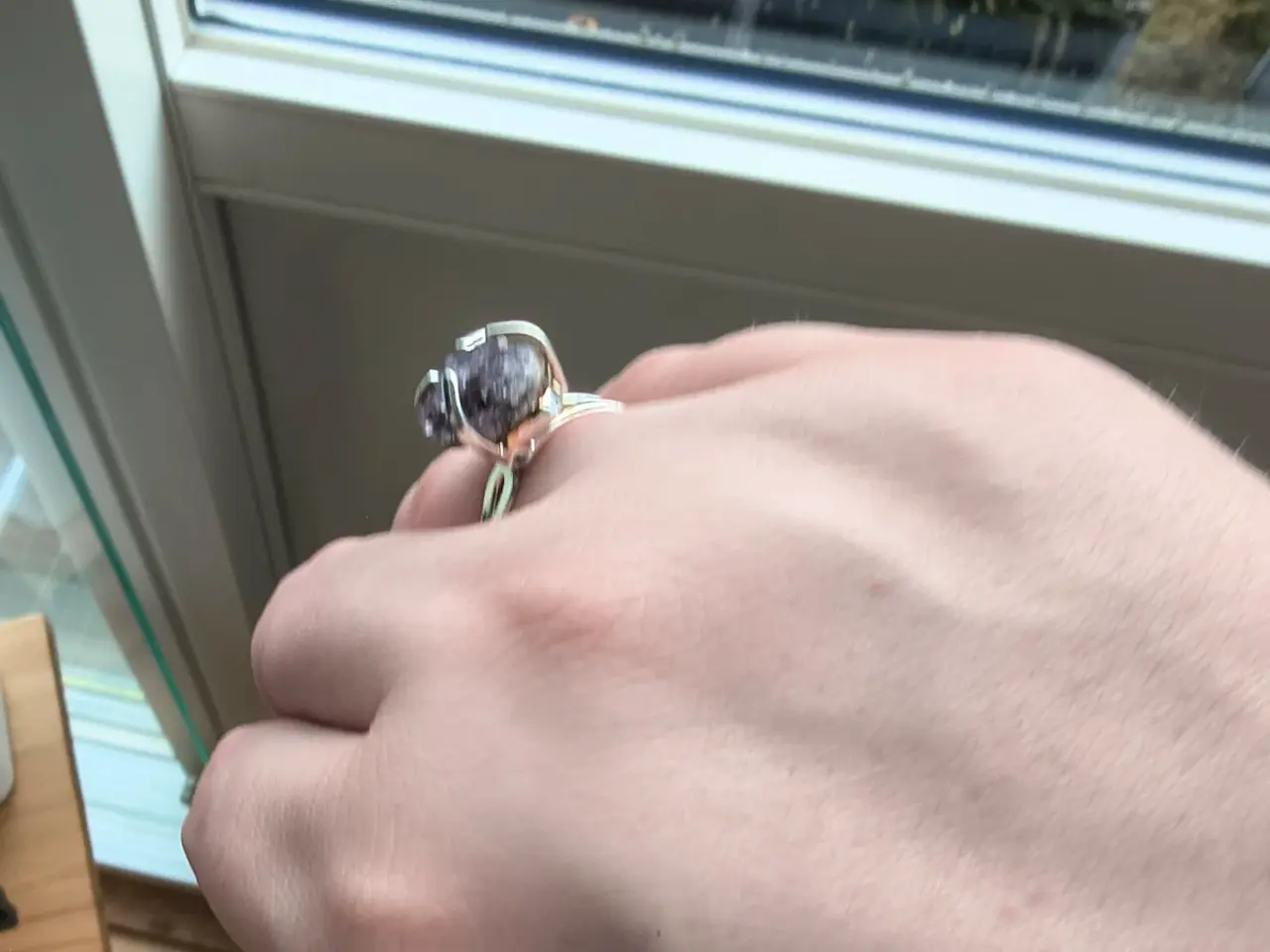 Billede 8 - Ring med rå ametyst