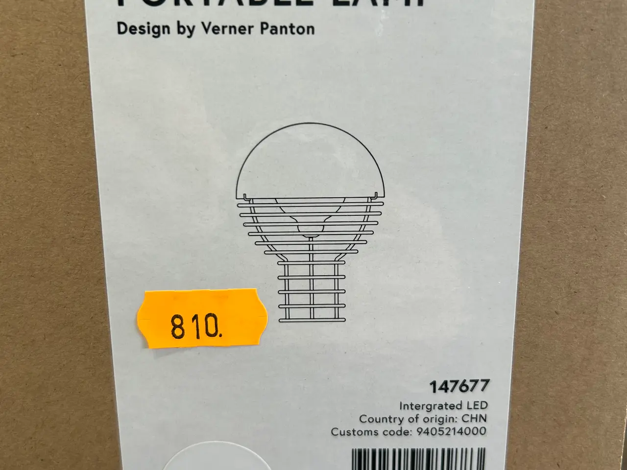Billede 1 - Portable Lamp VERNER PANTON Wire Ø18