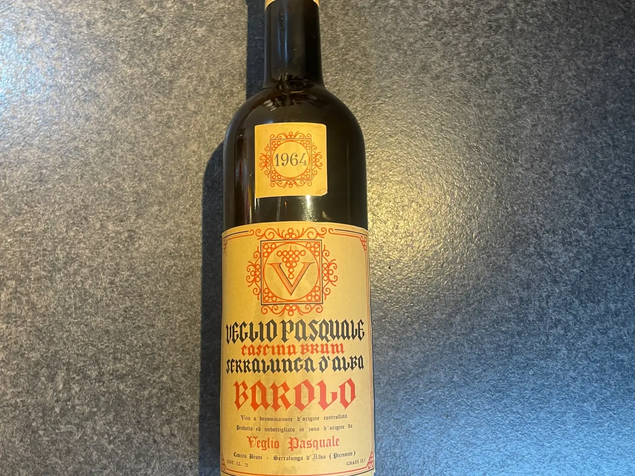 Billede 1 - Barolo rødvin fra årgang 1964 - Utrolig god stand