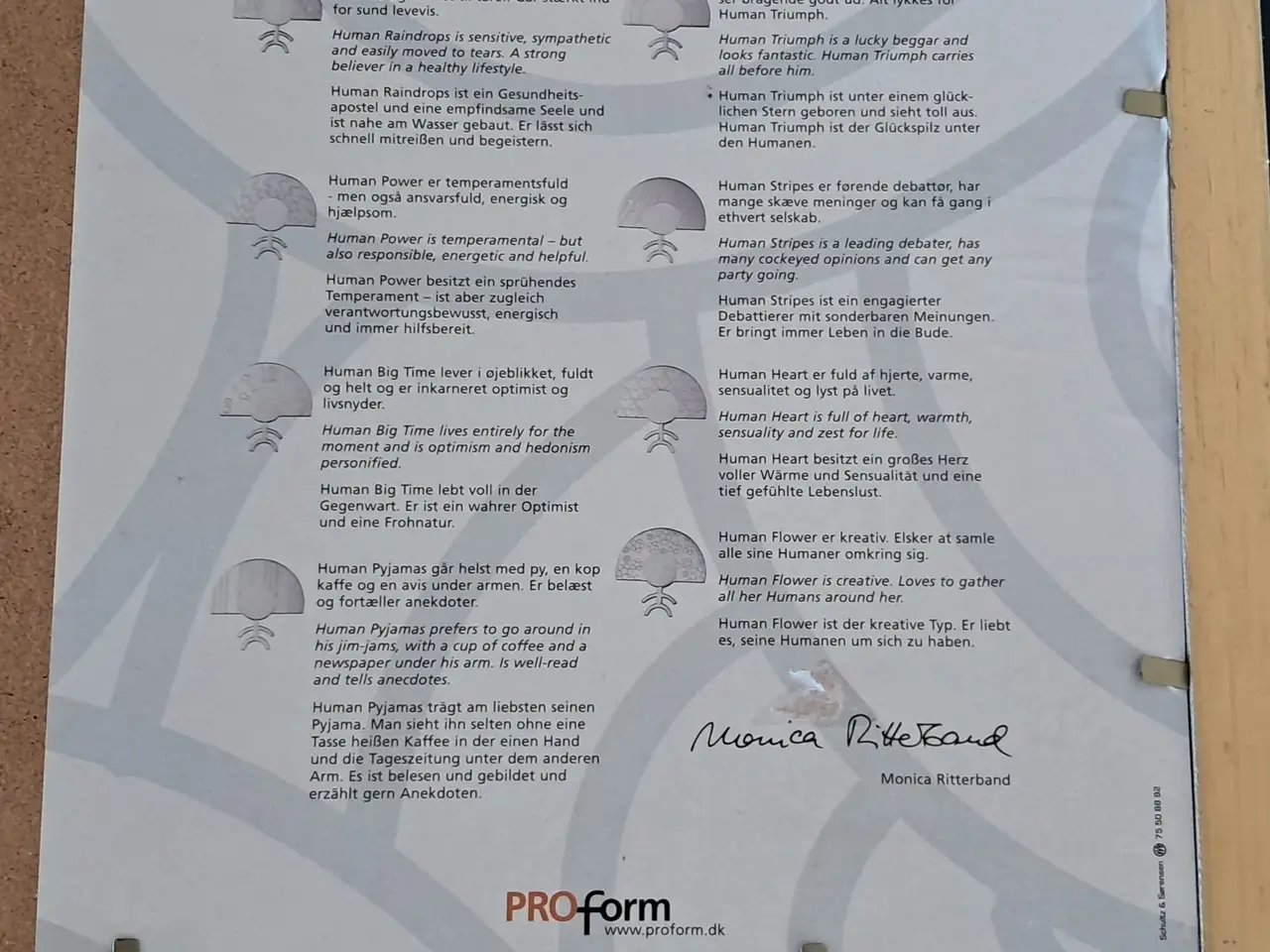 Billede 3 - Monica Ritterband – Indrammet "Human Raindrop" kun